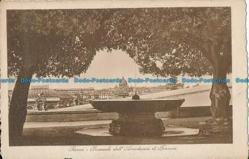 R031765 Rom. Platz der Accademia de France. Brunner