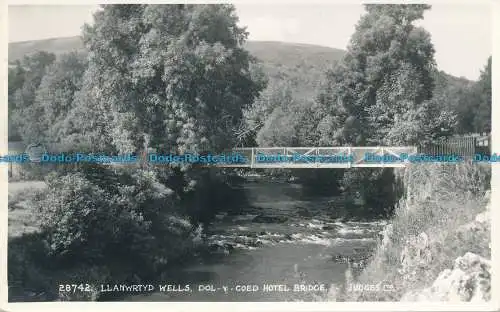 R032564 Llanwrtyd Wells. Dol und Coed. Hotelbrücke. Judges Ltd. Nr. 28742