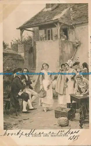 R033737 La Louee des Servantes. 1905