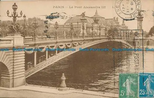 R031832 Paris. Die Alexander-III-Brücke. 1921