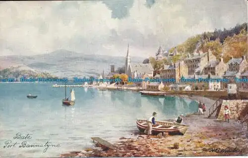 R031833 Bute. Port Bannatyne. Tuck. Öle. Nr. 7509