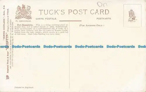 R031833 Bute. Port Bannatyne. Tuck. Öle. Nr. 7509