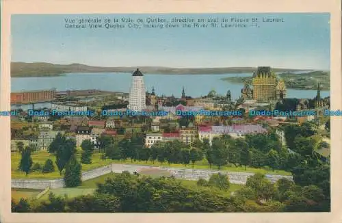 R030975 Allgemeiner Blick auf Quebec City mit Blick auf den Fluss. St. Lawrence