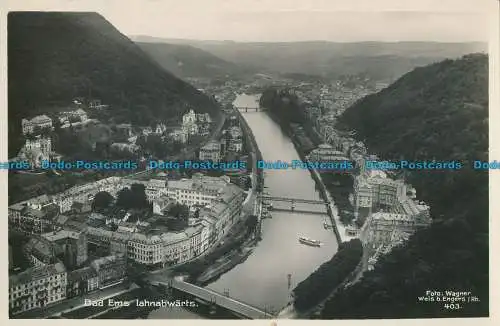 R033751 Bad Ems Lahnabwarts. Fritz Wagner. RP