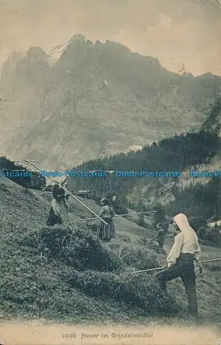 R033779 Heuer im Grindelwaldtal. 1922