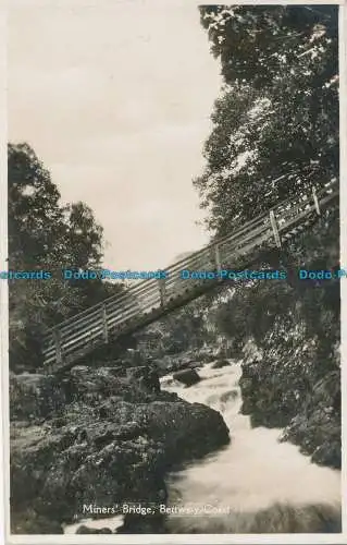 R032670 Bergarbeiterbrücke. Bettws Y Coed. H. Jones. RP