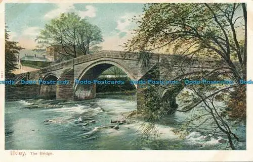 R032687 Ilkley. Die Brücke. Pfau. Autochrom