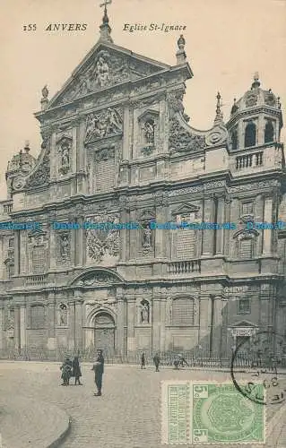 R033813 Antwerpen. Kirche St. Ignatius. 1909