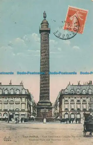 R031908 Ganz Paris. Vendome Place und Vendome Column