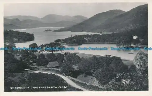 R032732 Coniston Lake aus Leuchtfeuerfelsen. Abraham. Nr. 67. RP