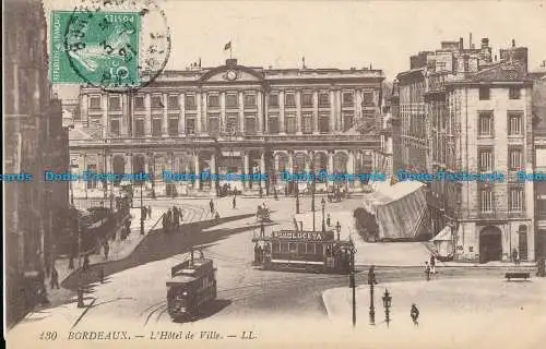 R031963 Bordeaux. Das Rathaus. Levy Fils. Nr. 130. 1921