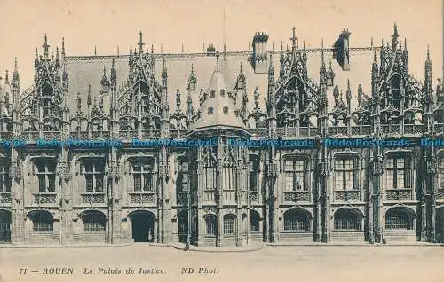 R033872 Rouen. Der Justizpalast. ND. Nr. 71