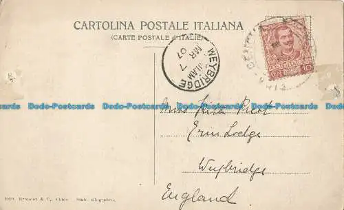 R031966 Rapallo. Straße nach S. Margherita. Brunner. 1907