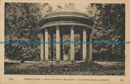 R033880 Versailles. Parc du Petit Trianon. Der Tempel der Liebe. Levy Fils. Nr. 2