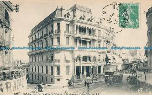 R031992 Oran. Der Boulevard Seguin und die Bank von Algerien. Levy Fils. Nr. 195. 192