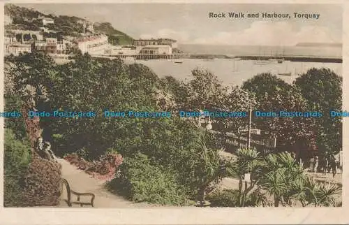 R032032 Rock Walk und Hafen. Torquay