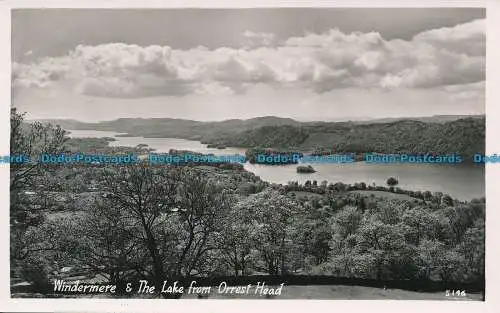 R032836 Windermere und der See von Orrest Head. RP