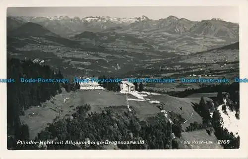 R034025 Pfander Hotel mit Allgauerbergen Bregenzerwald. Risch Lau. Nr. 2168