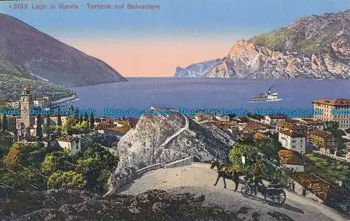 R034180 Gardasee. Torbole mit Belvedere. Photoglob. Nr. 3123