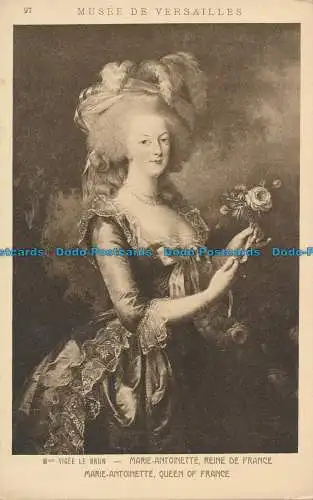 R034187 Museum Versailles. Vigee le Brun. Marie Antoinette Königin von Frankreich. Br