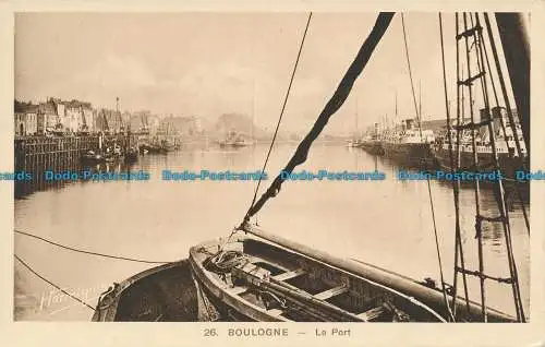 R033169 Boulogne. Der Port. E. Harmignies