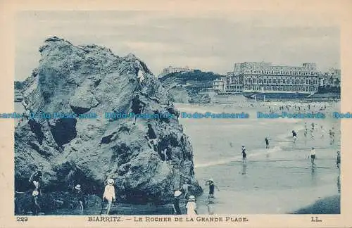 R033184 Biarritz. Der Felsen am Großen Strand. LL. Nr. 229