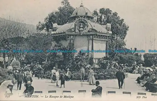 R033232 Menton. Der Musikkiosk. ND. Nr. 838