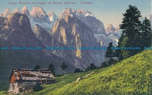 R033247 Molvenoalm mit Brenta-Gruppe. Trentino