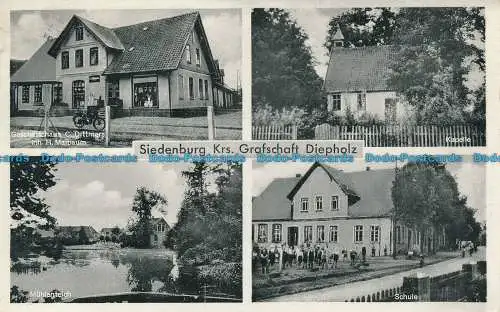 R033281 Siedenburg Krs. Grafschaft Diepholz. Multi-View. Walter Jappe. 1964