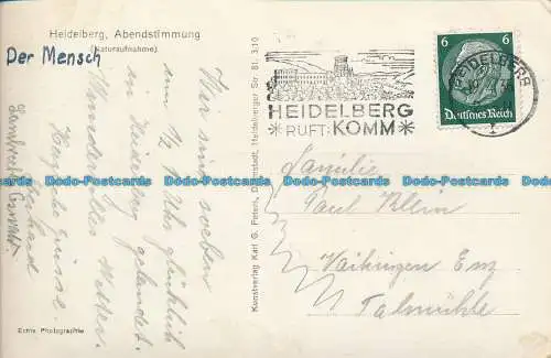 R033290 Heidelberg. Abstimmung. G. Peters. RP. 1935