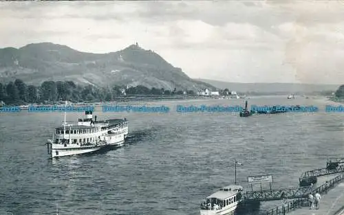 R033291 Bad Godesberg. Blick auf den Drachenfels. Herbert Sala