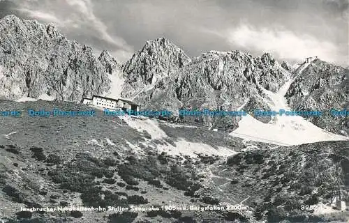 R033326 Innsbruck Nordkettenbahnhof Seegrube 1905m u. Bergbahnhof 2300m.