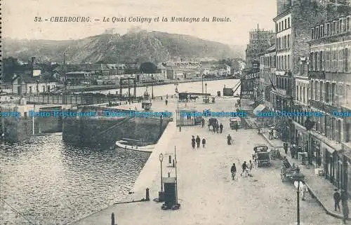 R033336 Cherbourg. Der Quai Coligny und der Montagne du Roule. 1926