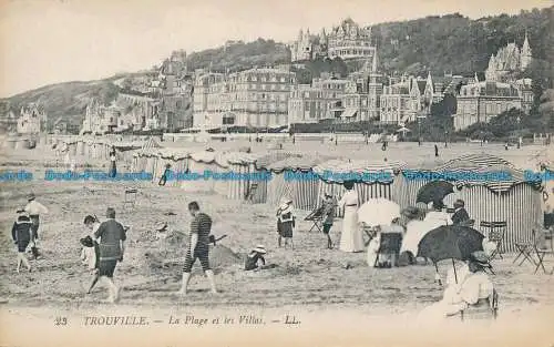 R033374 Trouville. Der Strand und die Villen. Levy Fils. Nr. 23