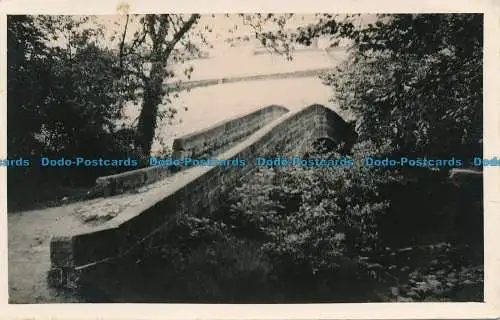 R033407 alte Postkarte. Eine Brücke über den Kanal. 1936