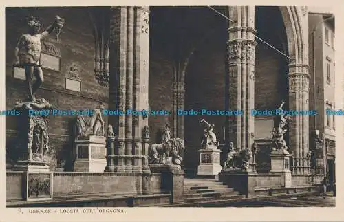 R034207 Florenz. Loggia der Orgel. P. Richtig