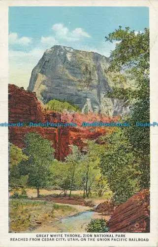 R034213 Großer weißer Thron. Zion Nationalpark. Utah