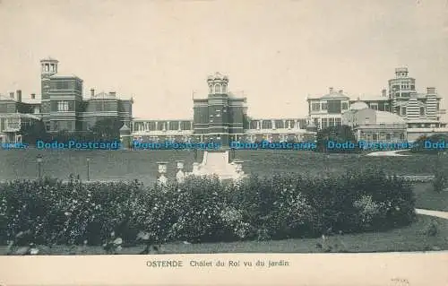 R034303 Ostende. Chalet du Roi vom Garten aus gesehen. Wilhelm Hoffmann