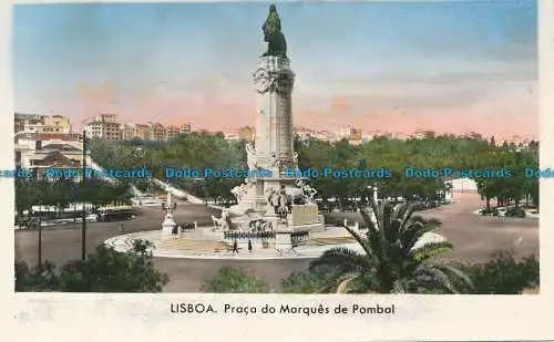 R034332 Lissabon. Praca do Marques de Pombal. Türme. RP