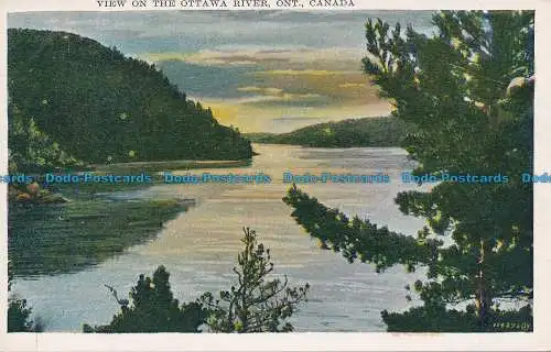 R034417 Blick auf den Ottawa River. Ont. Kanada. Valentinstag. Schwarz