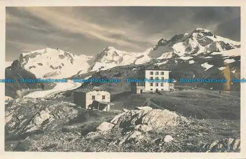 R034477 Zermatt. Hotel Schwarzsee g.Mte Rosa. Lyskamm und Breithorn. J. Gaberel