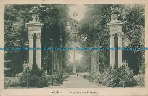 R034497 Potsdam. Ohne Sorge. Haupteingang