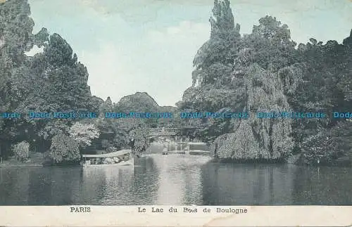 R034557 Paris. Der Lac du Bois de Boulogne