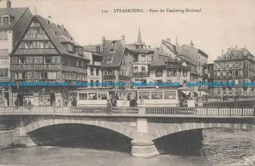 R034566 Straßburg. Pont du Faubourg National. Bergeret. Nr. 122