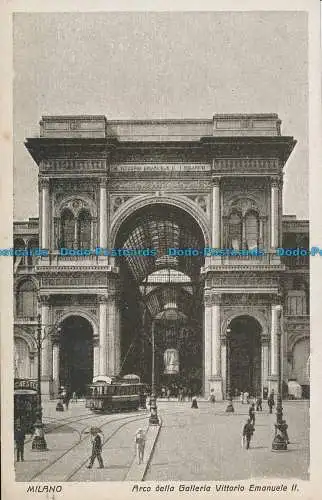 R034614 Mailand. Bogen der Galerie Vittorio Emanuele II. Palatin