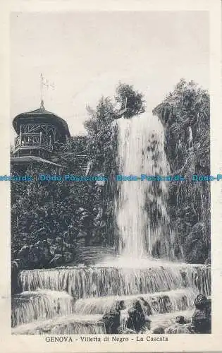 R034627 Genua. Villa in Negro. Der Wasserfall. Cali