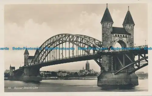 R034675 Bonner Rheinbrucke. Hoursch und Bechstedt. RP