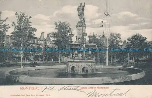 R034702 Montreal. Jaques Cartier Monument. 1905