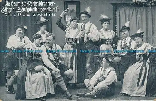 R034715 Die Garmisch Partenkirchner Sanger u Schuhplattler Gesellschaft