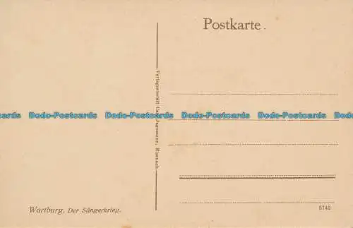 R034716 Wartburg. Der Sangerkrieg. Carl Jagemann